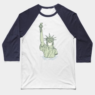 Masked Liberty Baseball T-Shirt